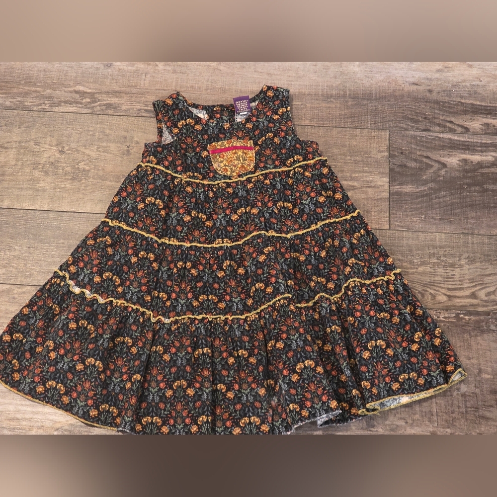 Hope Girls/Kids Sleeveless Cottagecore Floral Dress Size 2